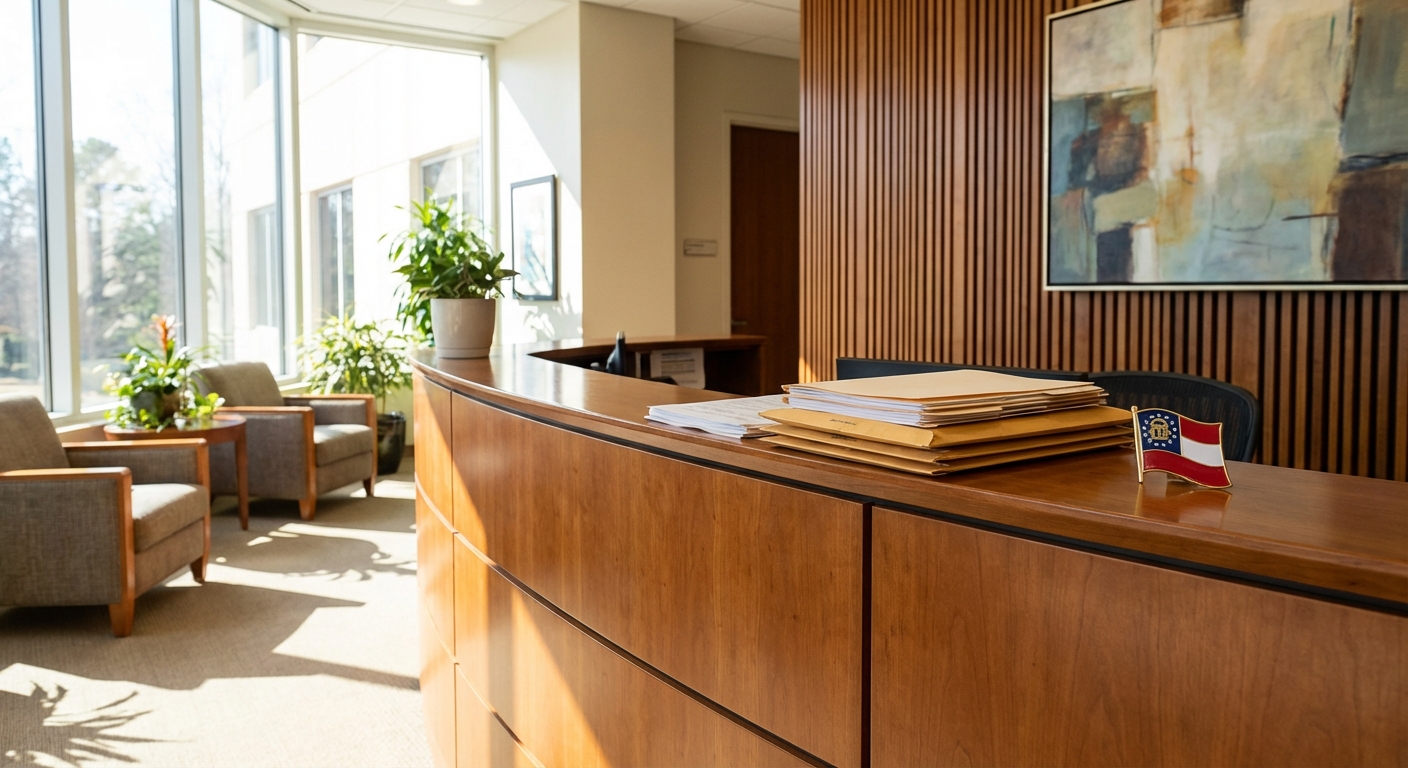 Georgia registered agent office where LLC legal documents are received