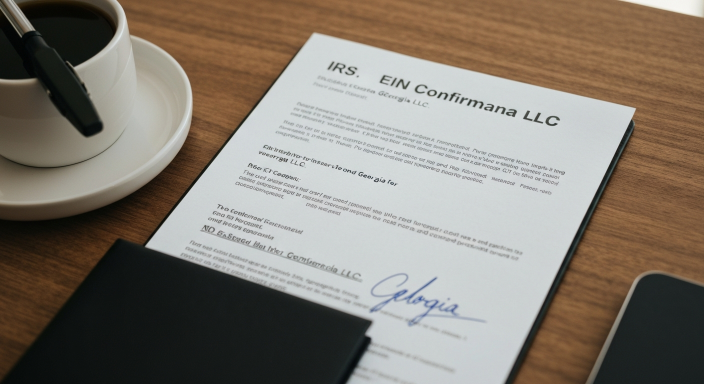 IRS EIN confirmation letter for Georgia LLC